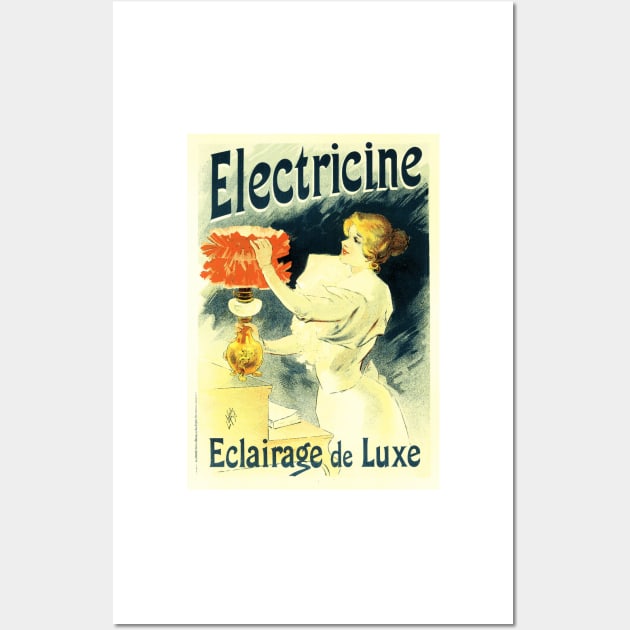 ELECTRICINE Luxury Lighting Art Nouveau Lucien Lefevre Maitres De L' Affiche Wall Art by vintageposters